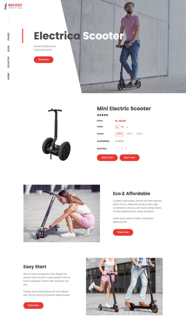 Best Shopify Themes For Your Scooter Store